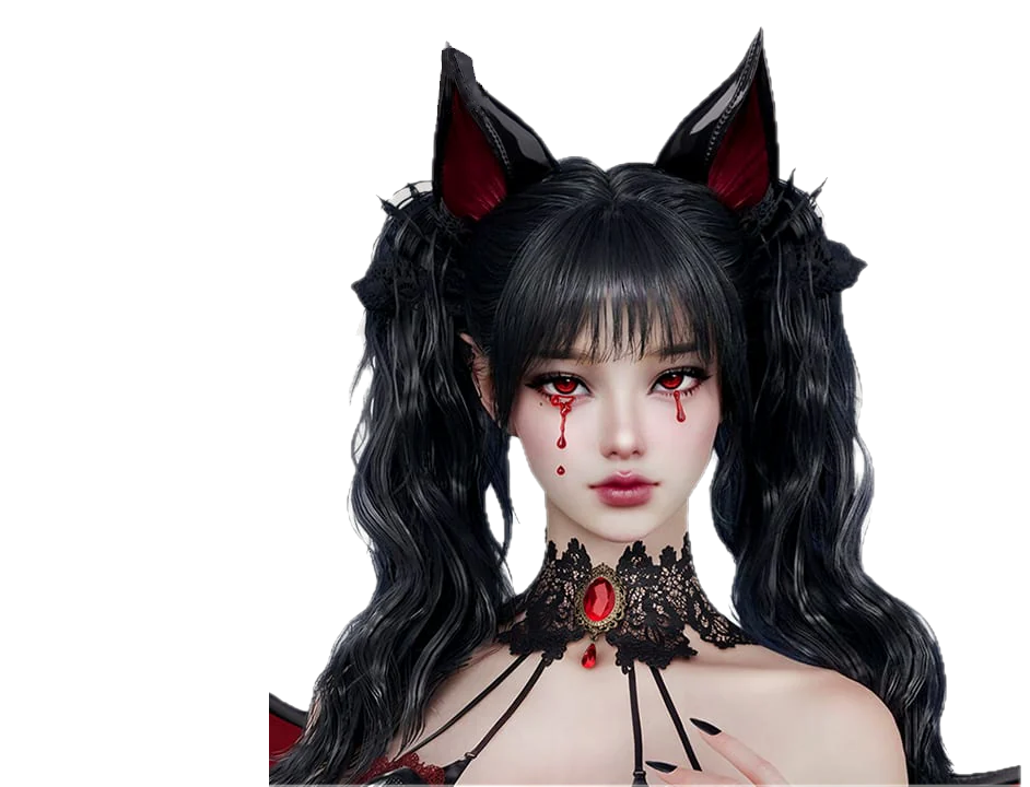 Tears of Blood — lágrimas de sangue escorrendo dos olhos avermelhados