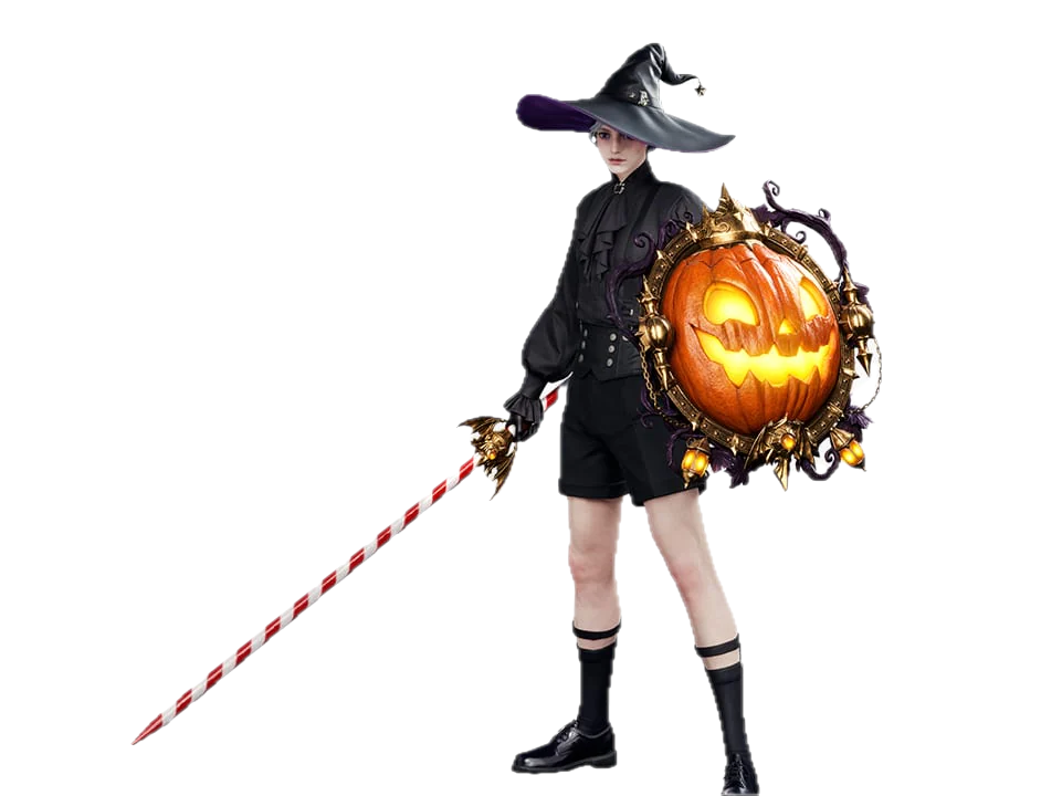 Halloween Night (Espada Longa) — a skin de arma do Templário, lâmina listrada como bengala doce