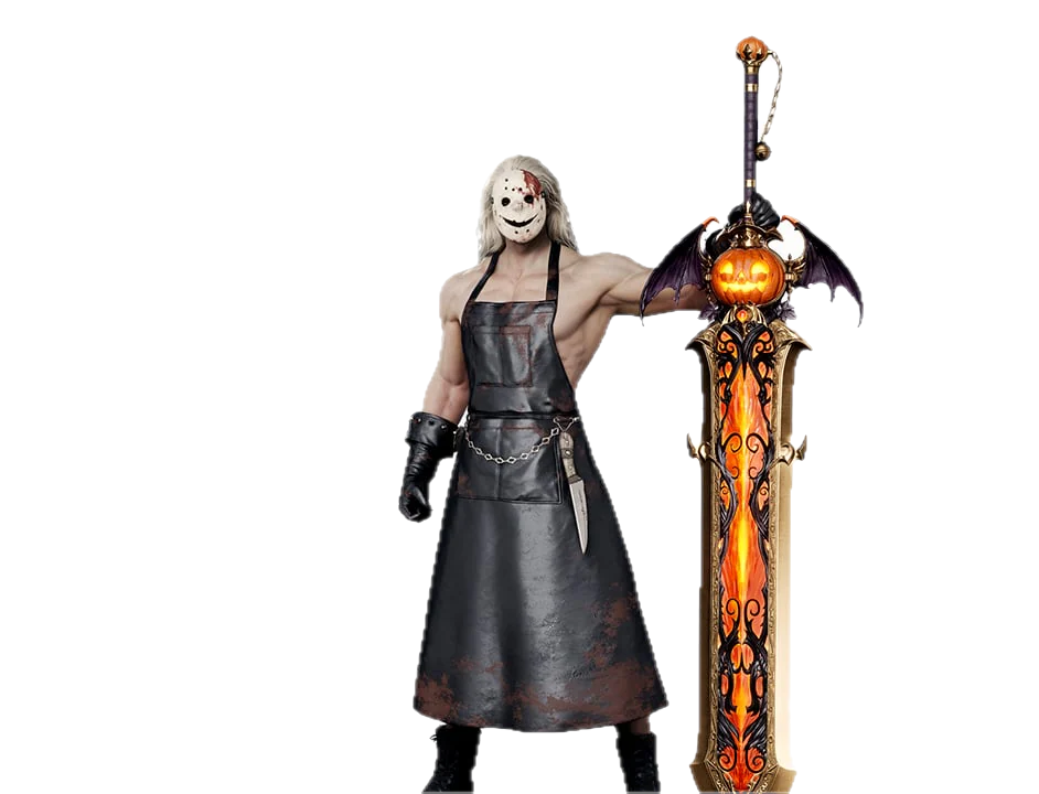 Halloween Night (Espada Grande) — a skin de arma do Gladiador, uma das oito versões travadas por classe