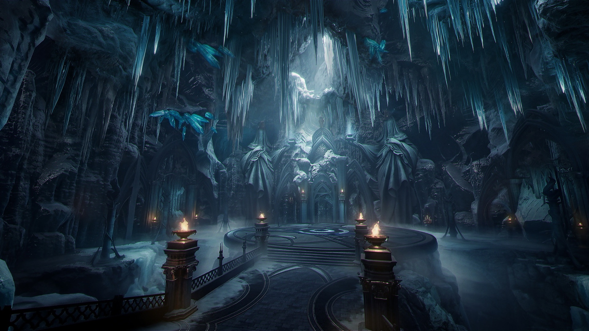 Caverna do Sopro Gélido — a Caverna de Gelo Viva em tons de azul profundo