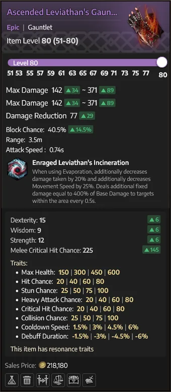 Ascended Leviathan's Gauntlet — Manoplas