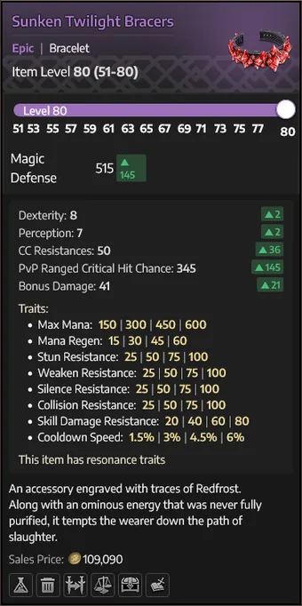 Sunken Twilight Bracers — Bracelete