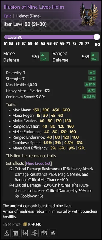 Illusion of Nine Lives Helm — Elmo