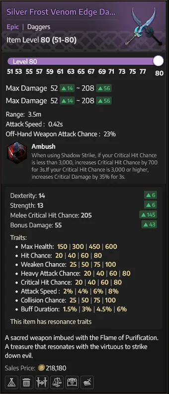 Silver Frost Venom Edge Daggers — Adagas