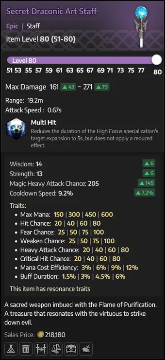 Secret Draconic Art Staff — Cajado