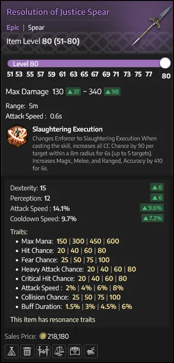 Resolution of Justice Spear — Lança
