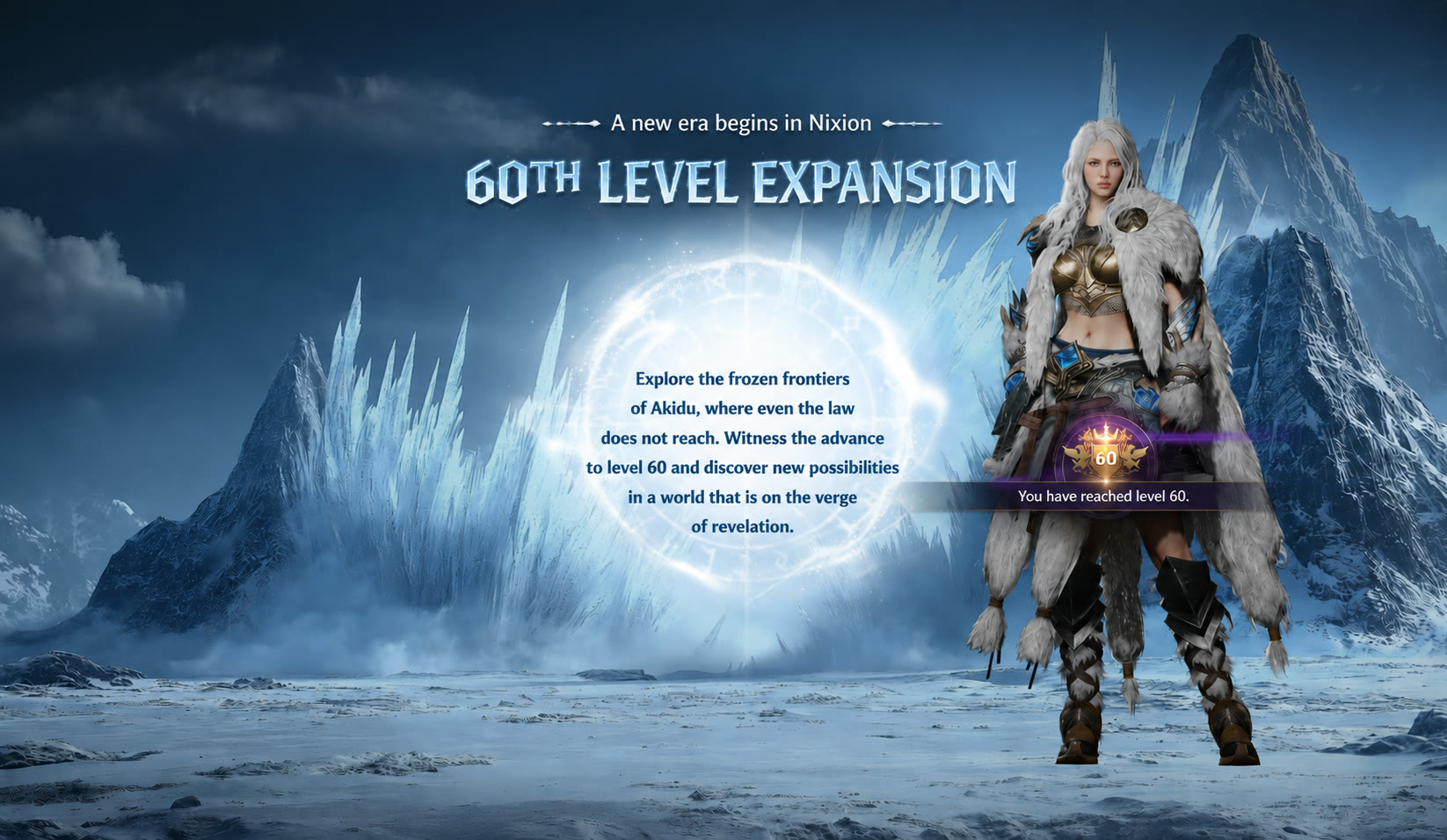 60th Level Expanded — a new era begins in Nix. The progression cap rises to 60.